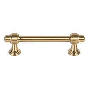Atlas Homewares [430-WB] Die Cast Zinc Cabinet Pull Handle - Bronte Series - Standard Size - Warm Brass Finish - 3 3/4" C/C - 5 1/16" L