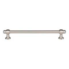 Atlas Homewares [431-BRN] Die Cast Zinc Cabinet Pull Handle - Bronte Series - Oversized - Brushed Nickel Finish - 7 9/16&quot; C/C - 9 1/2&quot; L