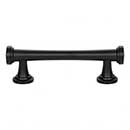 Atlas Homewares [326-BL] Die Cast Zinc Cabinet Pull Handle - Browning Series - Standard Size - Matte Black Finish - 3&quot; C/C - 4 9/16&quot; L