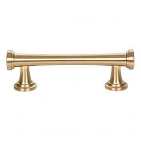 Atlas Homewares [326-WB] Die Cast Zinc Cabinet Pull Handle - Browning Series - Standard Size - Warm Brass Finish - 3" C/C - 4 9/16" L