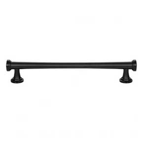 Atlas Homewares [327-BL] Die Cast Zinc Cabinet Pull Handle - Browning Series - Oversized - Matte Black Finish - 6 5/16" C/C - 7 3/8" L
