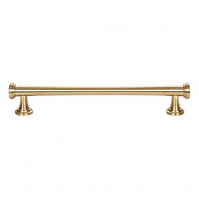 Atlas Homewares [327-WB] Die Cast Zinc Cabinet Pull Handle - Browning Series - Oversized - Warm Brass Finish - 6 5/16" C/C - 7 3/8" L