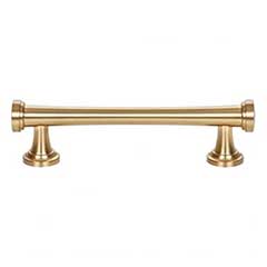 Atlas Homewares [436-WB] Die Cast Zinc Cabinet Pull Handle - Browning Series - Standard Size - Warm Brass Finish - 3 3/4&quot; C/C - 5&quot; L