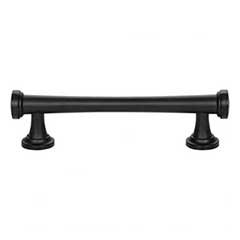 Atlas Homewares [436-BL] Die Cast Zinc Cabinet Pull Handle - Browning Series - Standard Size - Matte Black Finish - 3 3/4" C/C - 5" L