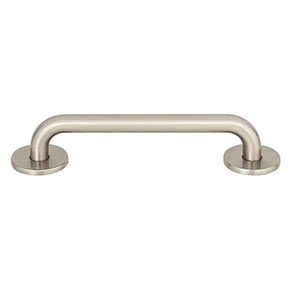 Atlas Homewares [A602-BRN] Die Cast Zinc Cabinet Pull Handle - Dot Series - Oversized - Brushed Nickel Finish - 5 1/16" C/C - 5 7/16" L
