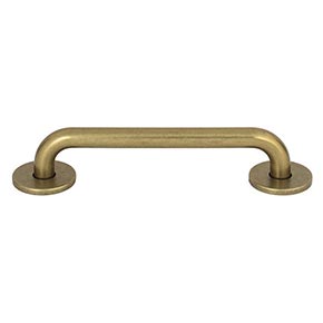 Atlas Homewares [A602-UB] Die Cast Zinc Cabinet Pull Handle - Dot Series - Oversized - Vintage Brass Finish - 5 1/16" C/C - 5 7/16" L