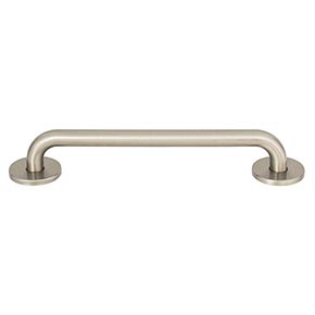 Atlas Homewares [A603-BRN] Die Cast Zinc Cabinet Pull Handle - Dot Series - Oversized - Brushed Nickel Finish - 6 5/16" C/C - 6 3/4" L