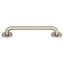 Atlas Homewares [A603-BRN] Die Cast Zinc Cabinet Pull Handle - Dot Series - Oversized - Brushed Nickel Finish - 6 5/16&quot; C/C -  6 3/4&quot; L