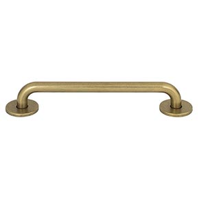Atlas Homewares [A603-UB] Die Cast Zinc Cabinet Pull Handle - Dot Series - Oversized - Vintage Brass Finish - 6 5/16" C/C - 6 3/4" L