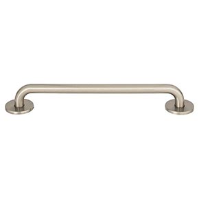 Atlas Homewares [A604-BRN] Die Cast Zinc Cabinet Pull Handle - Dot Series - Oversized - Brushed Nickel Finish - 7 9/16" C/C - 8" L