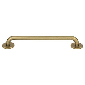 Atlas Homewares [A604-UB] Die Cast Zinc Cabinet Pull Handle - Dot Series - Oversized - Vintage Brass Finish - 7 9/16" C/C - 8" L