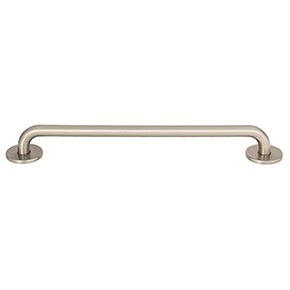 Atlas Homewares [A605-BRN] Die Cast Zinc Cabinet Pull Handle - Dot Series - Oversized - Brushed Nickel Finish - 8 13/16" C/C - 9 1/4" L