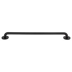 Atlas Homewares [A606-BL] Die Cast Zinc Cabinet Pull Handle - Dot Series - Oversized - Matte Black Finish - 12&quot; C/C -  12 7/16&quot; L