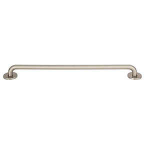 Atlas Homewares [A606-BRN] Die Cast Zinc Cabinet Pull Handle - Dot Series - Oversized - Brushed Nickel Finish - 12" C/C - 12 7/16" L