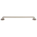 Atlas Homewares [A606-BRN] Die Cast Zinc Cabinet Pull Handle - Dot Series - Oversized - Brushed Nickel Finish - 12&quot; C/C -  12 7/16&quot; L