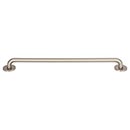 Atlas Homewares [A606-BRN] Die Cast Zinc Cabinet Pull Handle - Dot Series - Oversized - Brushed Nickel Finish - 12" C/C -  12 7/16" L