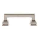Atlas Homewares [A621-BRN] Die Cast Zinc Cabinet Pull Handle - Erika Series - Standard Size - Brushed Nickel Finish - 3&quot; C/C -  3 7/8&quot; L