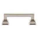 Atlas Homewares [A621-BRN] Die Cast Zinc Cabinet Pull Handle - Erika Series - Standard Size - Brushed Nickel Finish - 3&quot; C/C -  3 7/8&quot; L