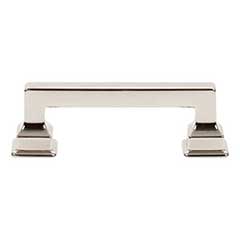 Atlas Homewares [A621-PN] Die Cast Zinc Cabinet Pull Handle - Erika Series - Standard Size - Polished Nickel Finish - 3&quot; C/C -  3 7/8&quot; L