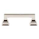 Atlas Homewares [A621-PN] Die Cast Zinc Cabinet Pull Handle - Erika Series - Standard Size - Polished Nickel Finish - 3&quot; C/C -  3 7/8&quot; L