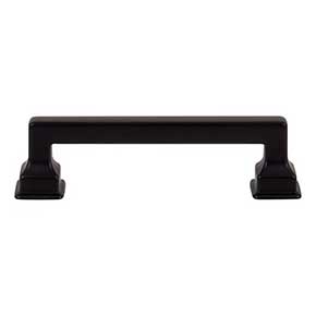 Atlas Homewares [A622-BL] Die Cast Zinc Cabinet Pull Handle - Erika Series - Standard Size - Matte Black Finish - 3 3/4" C/C - 4 5/8" L