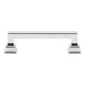 Atlas Homewares [A622-CH] Die Cast Zinc Cabinet Pull Handle - Erika Series - Standard Size - Polished Chrome Finish - 3 3/4" C/C - 4 5/8" L