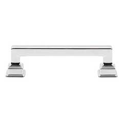 Atlas Homewares [A622-CH] Die Cast Zinc Cabinet Pull Handle - Erika Series - Standard Size - Polished Chrome Finish - 3 3/4&quot; C/C -  4 5/8&quot; L