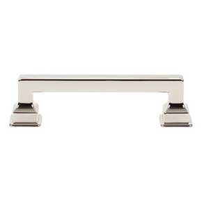 Atlas Homewares [A622-PN] Die Cast Zinc Cabinet Pull Handle - Erika Series - Standard Size - Polished Nickel Finish - 3 3/4" C/C - 4 5/8" L