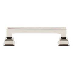 Atlas Homewares [A622-PN] Die Cast Zinc Cabinet Pull Handle - Erika Series - Standard Size - Polished Nickel Finish - 3 3/4&quot; C/C -  4 5/8&quot; L