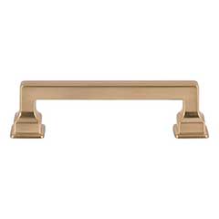 Atlas Homewares [A622-WB] Die Cast Zinc Cabinet Pull Handle - Erika Series - Standard Size - Warm Brass Finish - 3 3/4" C/C -  4 5/8" L