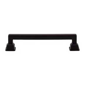 Atlas Homewares [A623-BL] Die Cast Zinc Cabinet Pull Handle - Erika Series - Oversized - Matte Black Finish - 5 1/16" C/C - 5 7/8" L