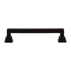 Atlas Homewares [A623-BL] Die Cast Zinc Cabinet Pull Handle - Erika Series - Oversized - Matte Black Finish - 5 1/16" C/C -  5 7/8" L