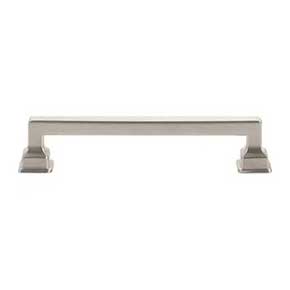 Atlas Homewares [A623-BRN] Die Cast Zinc Cabinet Pull Handle - Erika Series - Oversized - Brushed Nickel Finish - 5 1/16" C/C - 5 7/8" L