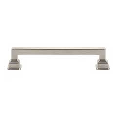 Atlas Homewares [A623-BRN] Die Cast Zinc Cabinet Pull Handle - Erika Series - Oversized - Brushed Nickel Finish - 5 1/16" C/C -  5 7/8" L