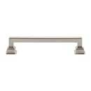 Atlas Homewares [A623-BRN] Die Cast Zinc Cabinet Pull Handle - Erika Series - Oversized - Brushed Nickel Finish - 5 1/16&quot; C/C -  5 7/8&quot; L