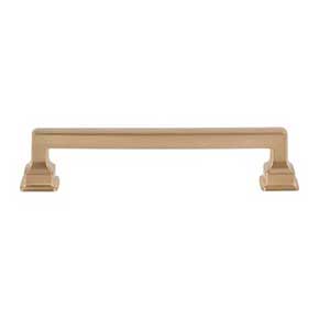 Atlas Homewares [A623-WB] Die Cast Zinc Cabinet Pull Handle - Erika Series - Oversized - Warm Brass Finish - 5 1/16" C/C - 5 7/8" L