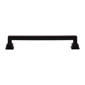 Atlas Homewares [A624-BL] Die Cast Zinc Cabinet Pull Handle - Erika Series - Oversized - Matte Black Finish - 6 5/16" C/C - 7 1/8" L