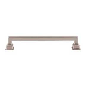 Atlas Homewares [A624-BRN] Die Cast Zinc Cabinet Pull Handle - Erika Series - Oversized - Brushed Nickel Finish - 6 5/16" C/C - 7 1/8" L
