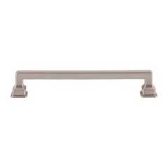 Atlas Homewares [A624-BRN] Die Cast Zinc Cabinet Pull Handle - Erika Series - Oversized - Brushed Nickel Finish - 6 5/16" C/C -  7 1/8" L