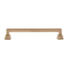 Atlas Homewares [A624-WB] Die Cast Zinc Cabinet Pull Handle - Erika Series - Oversized - Warm Brass Finish - 6 5/16" C/C -  7 1/8" L