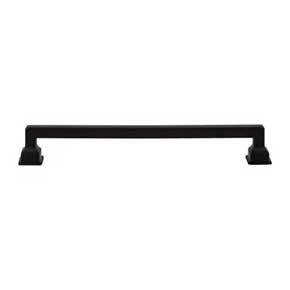 Atlas Homewares [A625-BL] Die Cast Zinc Cabinet Pull Handle - Erika Series - Oversized - Matte Black Finish - 7 9/16" C/C - 8 3/8" L