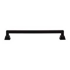 Atlas Homewares [A625-BL] Die Cast Zinc Cabinet Pull Handle - Erika Series - Oversized - Matte Black Finish - 7 9/16" C/C -  8 3/8" L