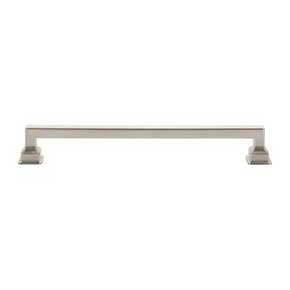 Atlas Homewares [A625-BRN] Die Cast Zinc Cabinet Pull Handle - Erika Series - Oversized - Brushed Nickel Finish - 7 9/16" C/C - 8 3/8" L
