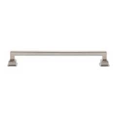 Atlas Homewares [A625-BRN] Die Cast Zinc Cabinet Pull Handle - Erika Series - Oversized - Brushed Nickel Finish - 7 9/16" C/C -  8 3/8" L