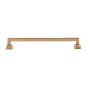 Atlas Homewares [A625-WB] Die Cast Zinc Cabinet Pull Handle - Erika Series - Oversized - Warm Brass Finish - 7 9/16" C/C - 8 3/8" L