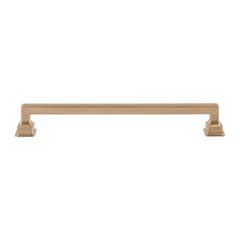 Atlas Homewares [A625-WB] Die Cast Zinc Cabinet Pull Handle - Erika Series - Oversized - Warm Brass Finish - 7 9/16&quot; C/C -  8 3/8&quot; L