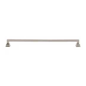 Atlas Homewares [A626-BRN] Die Cast Zinc Cabinet Pull Handle - Erika Series - Oversized - Brushed Nickel Finish - 12" C/C - 12 13/16" L
