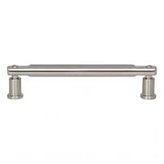 Atlas Homewares [A983-BRN] Die Cast Zinc Cabinet Pull Handle - Everitt Series - Oversized - Brushed Nickel Finish - 5 1/16&quot; C/C -  5 5/8&quot; L