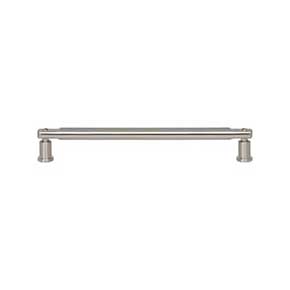 Atlas Homewares [A985-BRN] Die Cast Zinc Cabinet Pull Handle - Everitt Series - Oversized - Brushed Nickel Finish - 7 9/16" C/C - 8 1/4" L