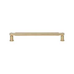 Atlas Homewares [A985-WB] Die Cast Zinc Cabinet Pull Handle - Everitt Series - Oversized - Warm Brass Finish - 7 9/16&quot; C/C -  8 1/4&quot; L